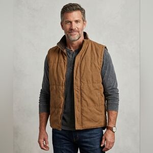 Clearwater Outfitter Men's quilted Outdoor utility vest , Double Sided Size M